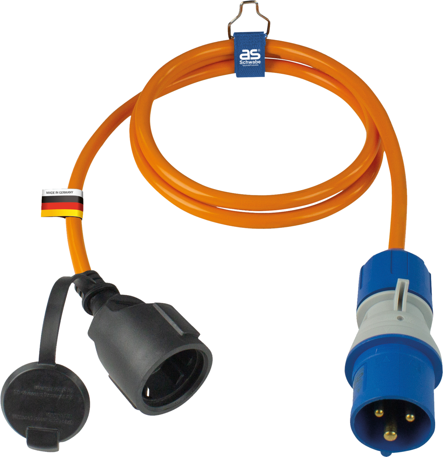 Schwabe Camping CEE Adapterkabel PUR 230V/16A IP44 H07BQ-F 3G2.5 1.5m