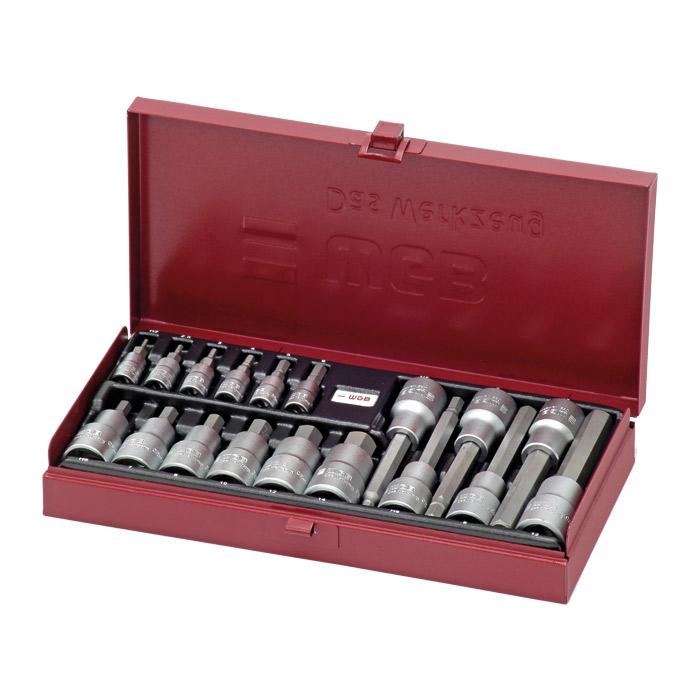 WGB 1/2"+ 1/4" Dopsleutelset 2-14mm, 18-delig