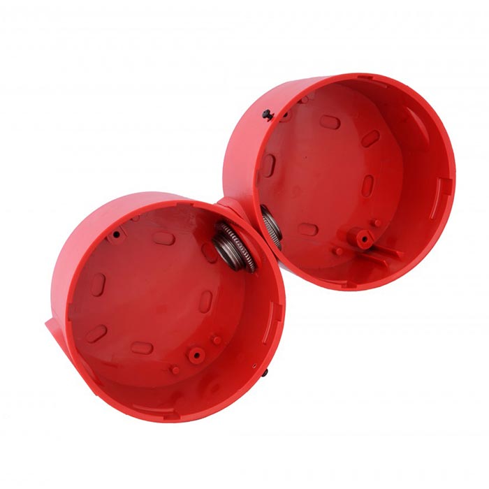 Compro Deep Base Tweevoudig IP65 Rood Ø 93mm