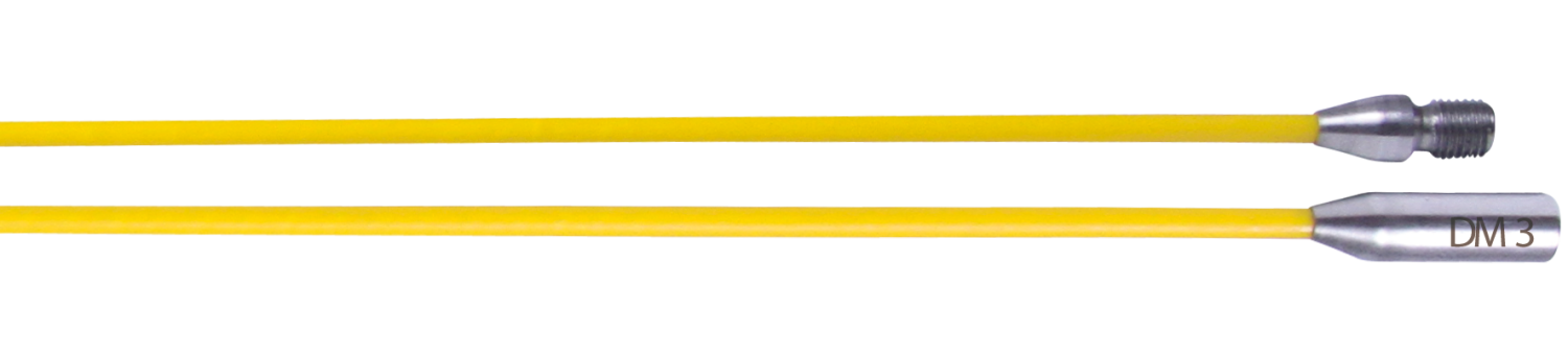 RUNPO Doorvoerstokken geel 3mm  2 x 0.5m