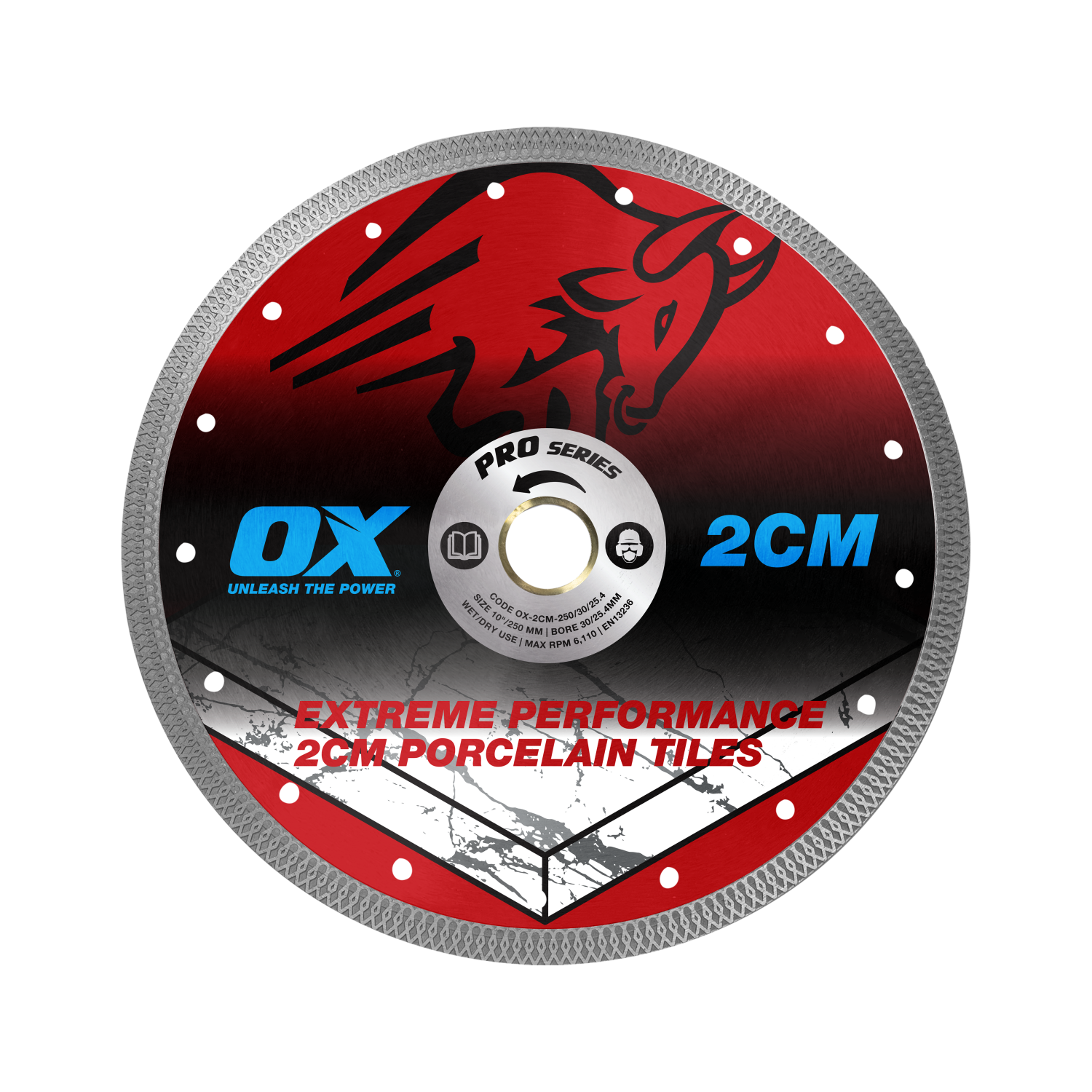 OX Pro Diamantzaagblad Tegels 2CM 230mm