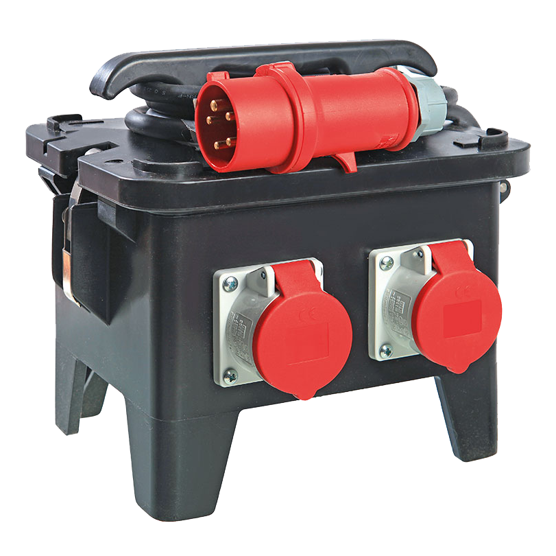 Schwabe CEE Mobiele Stroomverdeler 400V/16A IP44 H07RN-F 5G2,5 2m