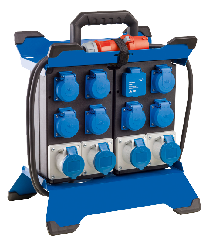 Schwabe Camping CEE Stroomverdeler STECKY DUO 8 400V/16A IP44  H07RN-F 5G2,5 3,4m