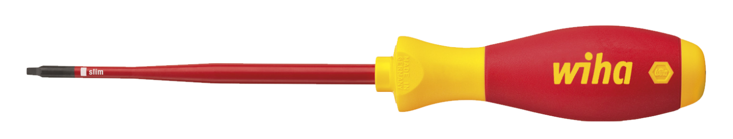 WIHA Schroevendraaier SoftFinish Electric slimFix 1000V Robertson 2 3581 2,8x125