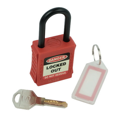 Spectrum Lockout Antistatisch Veiligheidshangslot 40mm rood Ø6mm