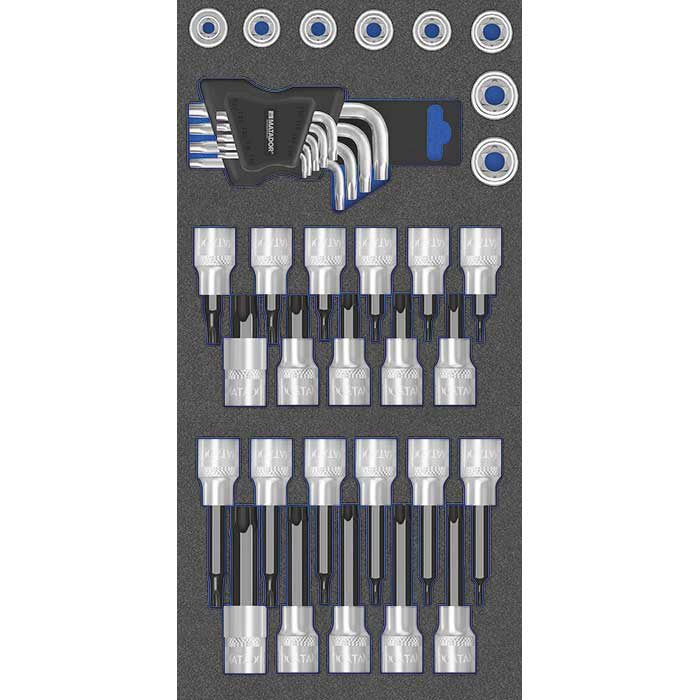 Matador MTS 1/3 Module 1/2" Schroevendraaierdopsleutelset TORX/E-TORX, 39-delig