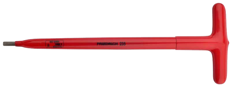 Friedrich T-greep Inbussleutel 235 1000V dompel geïsoleerd 150mm 4mm