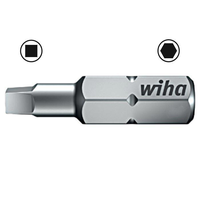 WIHA Standaard Bit 1/4" C6,3 Robertson 3 7018 3x25 (2 stuks)