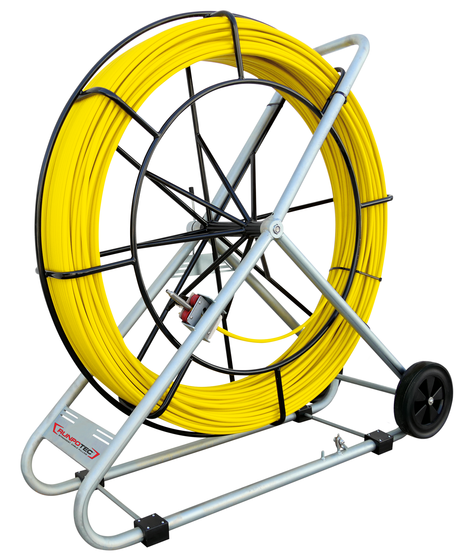 RUNPO Profi-set Glasvezel Trekveer Ø 15mm RTG12 350m incl. Haspel