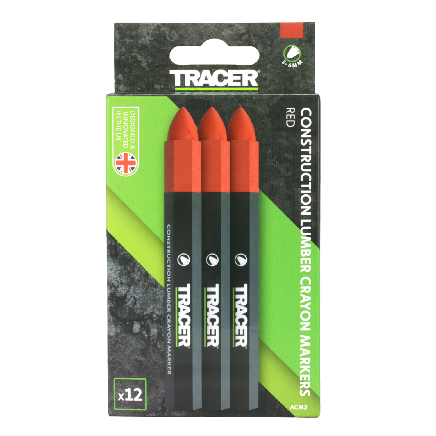 TRACER Markeerkrijt ACM2 rood (12 stuks).png