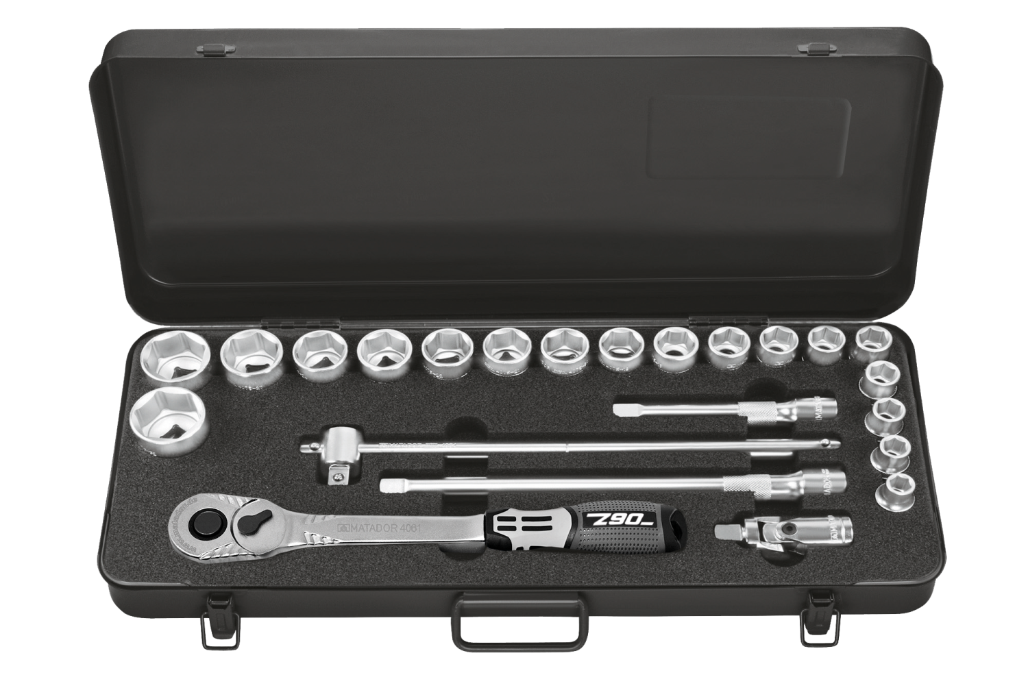 Matador 1/2" Dopsleutelset Zeskant 10-32mm, 23-delig