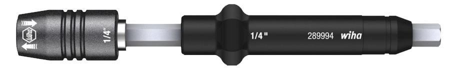 WIHA Bithouder Momentschroevendraaier Dwarsgreep Torque Tplus 1/4" 28999 125mm