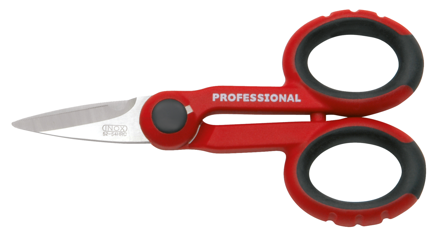 Friedrich Electriciens schaar 140mm INOX met 2K-isolatie