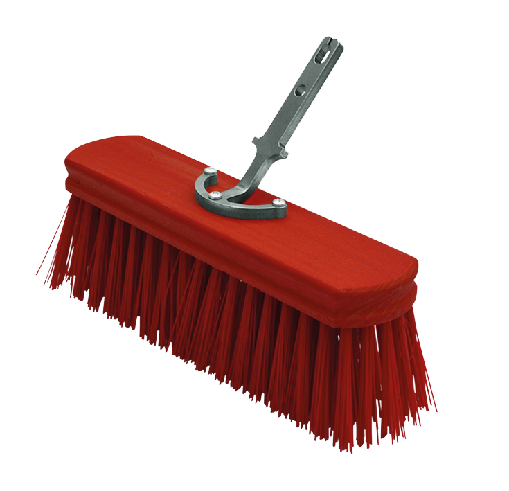 Polet Click-PRO Straatbezem 30cm PVC rood