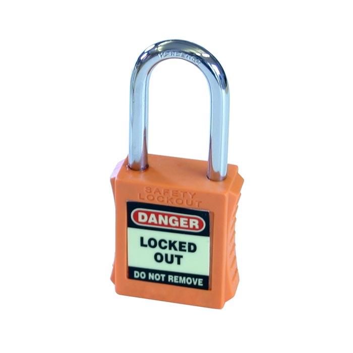 Spectrum Lockout Veiligheidshangslot 40mm oranje (6mm)