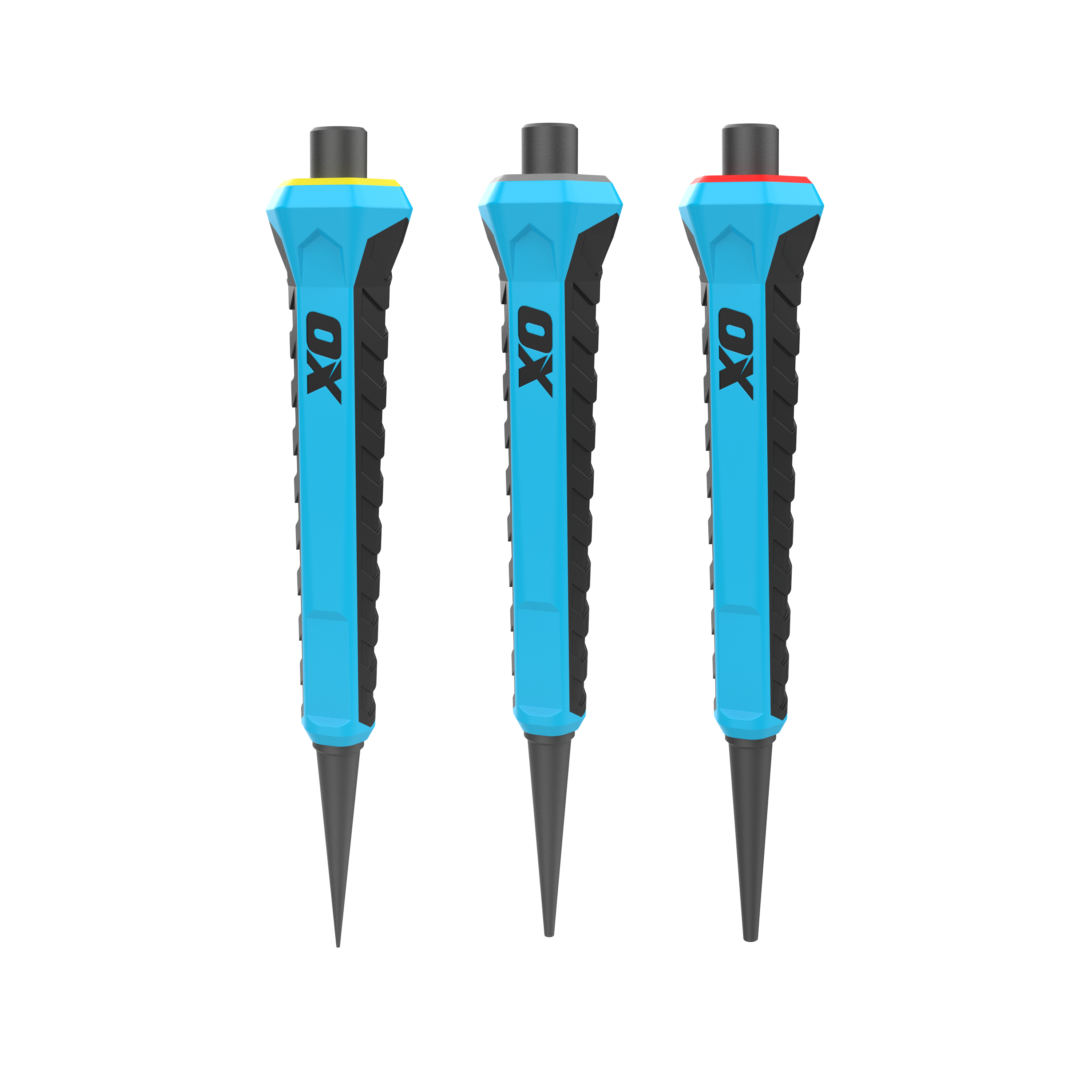OX Pro Centerpons met grip 0,8+1,6+2,4mm (3 stuks)