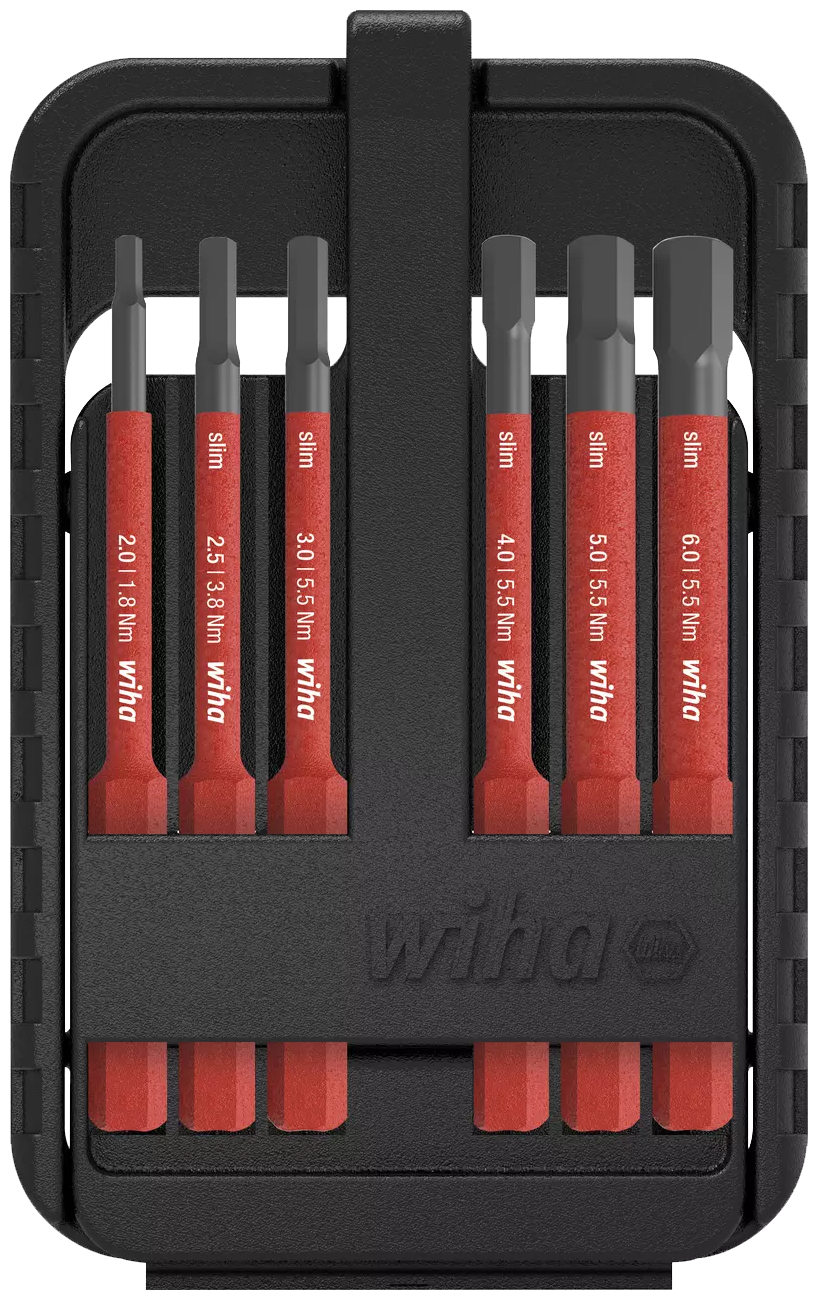 WIHA SlimBitset Electric Box 2831 Inbus, 7-delig in blister