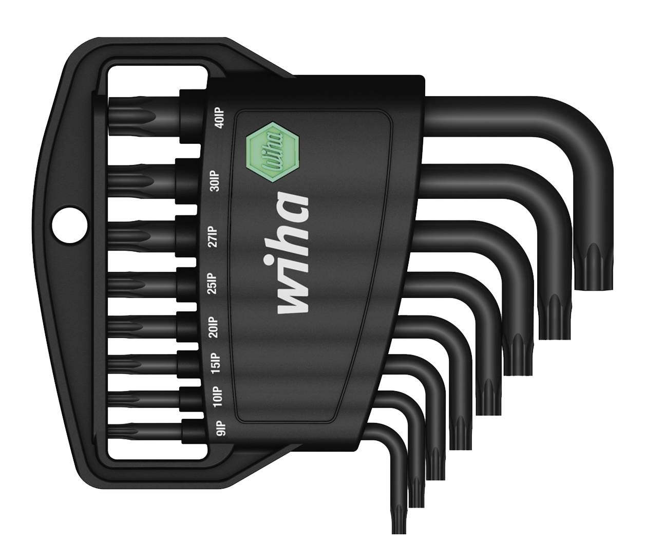 WIHA TORXsleutelset PLUS Classic gezwart kort 361IP 9IP-40IP, 9-delig