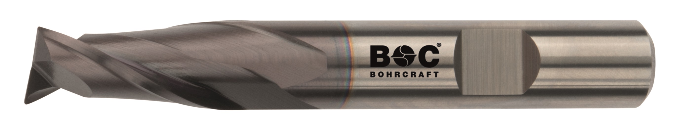 BC PP VHM Spiebaanfrees Z2, kort, Type N, AlTiN 10,0 mm WeldonDIN 6535 HB