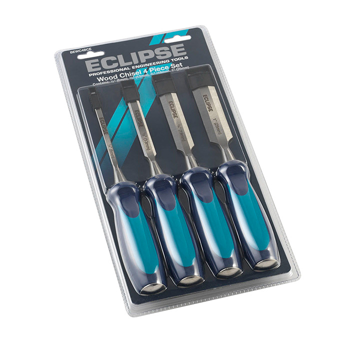 Eclipse Houtbeitelset in blister, 3-delig