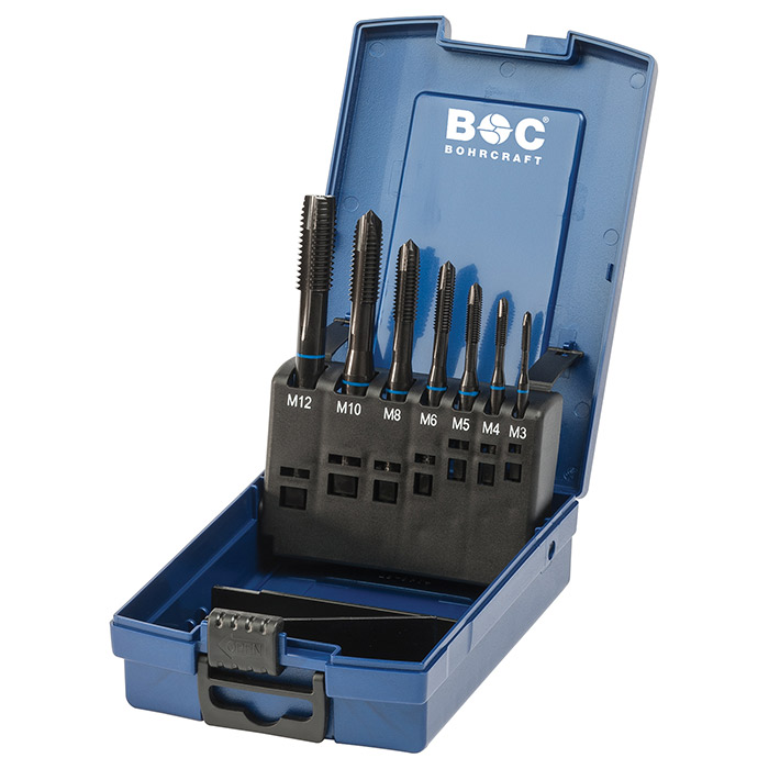 BC PP Machinetappenset Blauwring HSS-E MGB7G-K-VA vorm B M3-M12, 7-delig