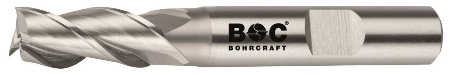 BC PP Spiebaanfrees DIN 844 HSS-E Co 8%, kort, Z3, Type W 18,0 mm Weldon DIN 1835 B
