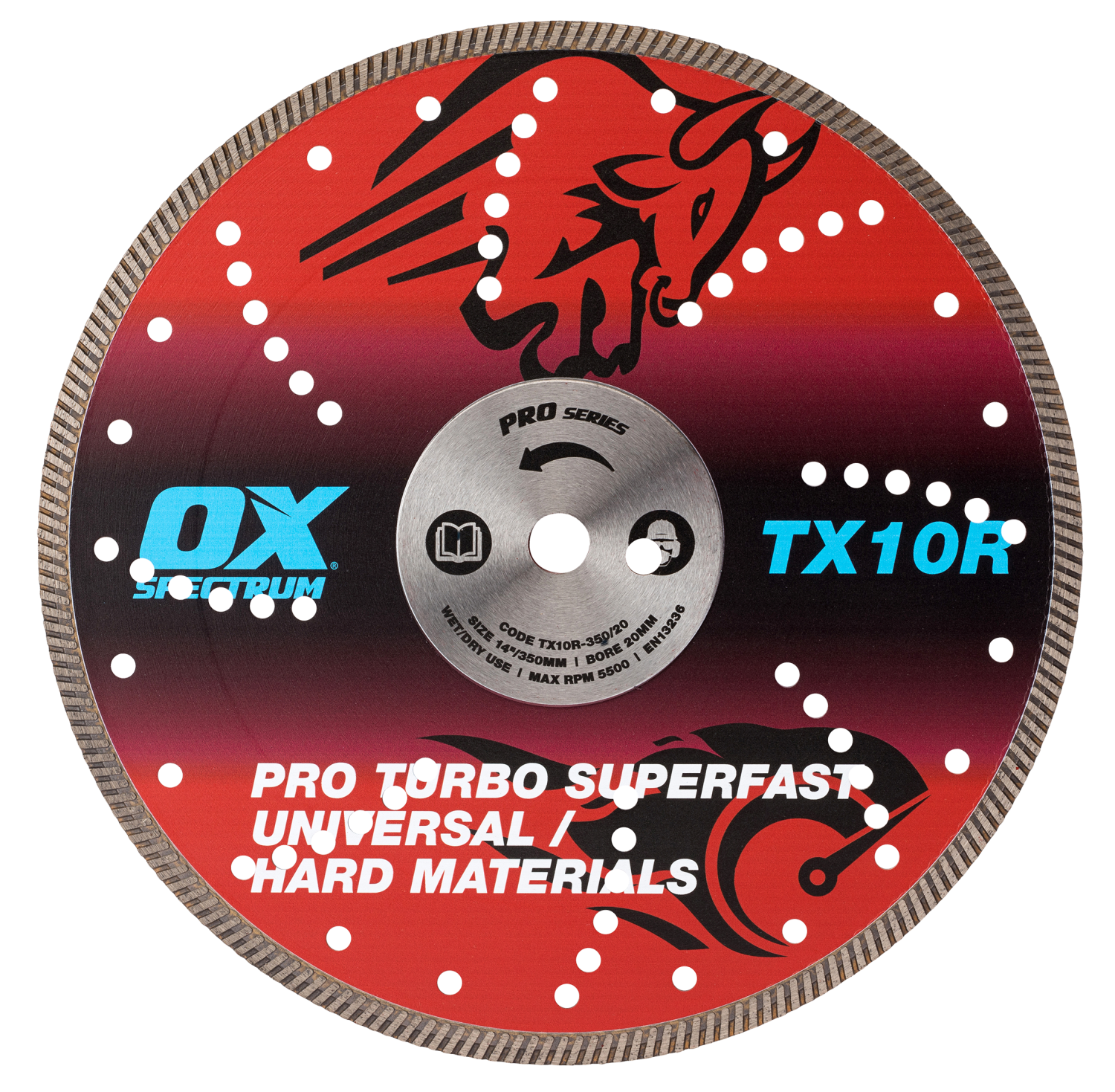 OX Pro Turbo Diamantzaagblad Staal TX10R 350mm