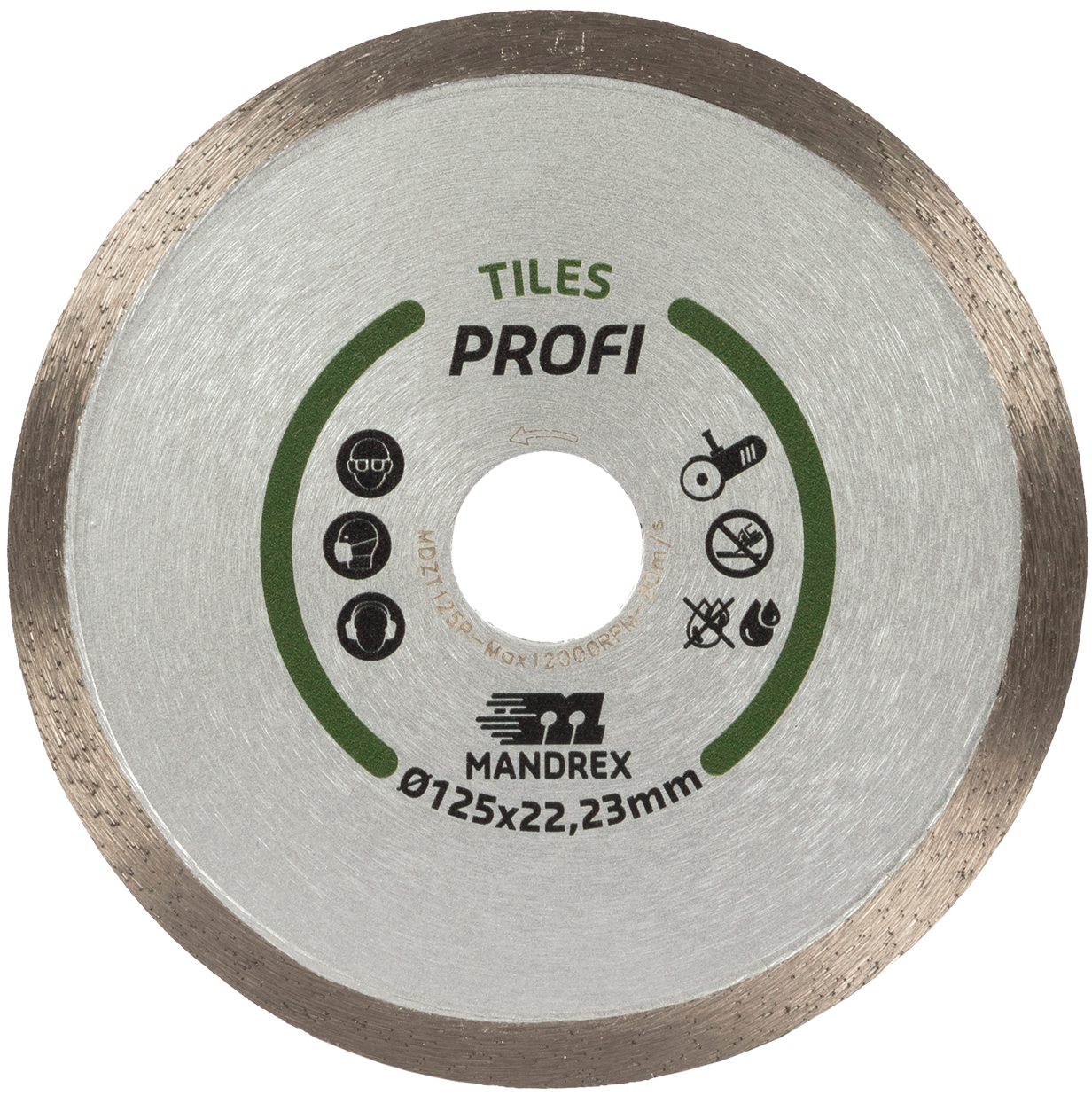 Mandrex Tegels Profi Diamantzaagblad MDZT115P 115mm