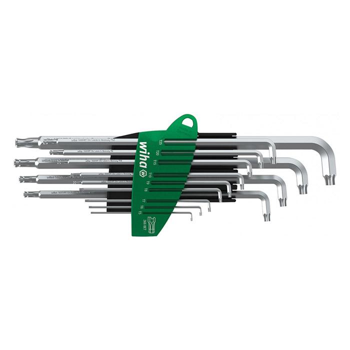 WIHA Stubby TORXsleutelset Prostar titaanzilver 366BET T5-T45, 14-delig in blister
