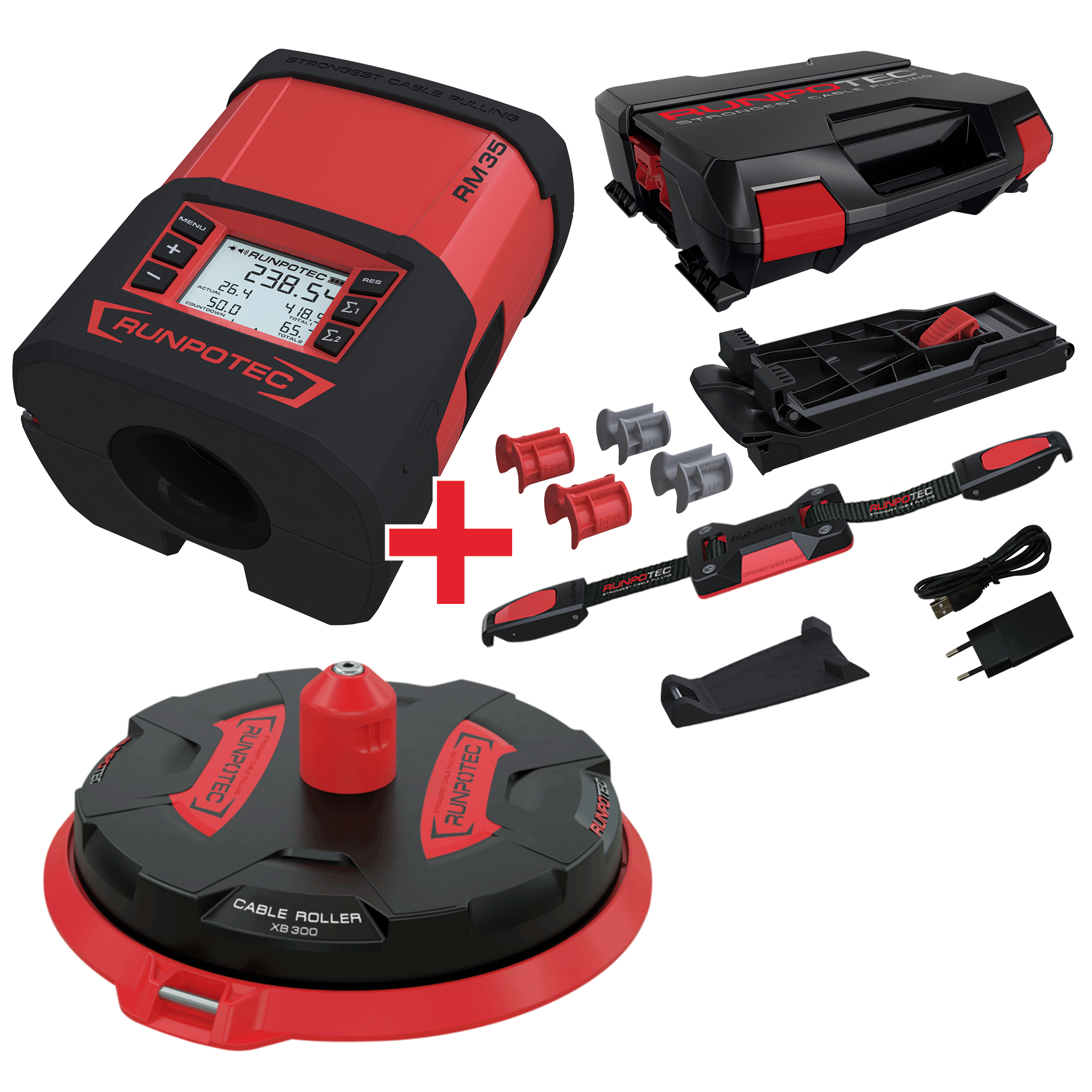 RUNPO ACTIESET RM35 Digitale Kabellengtemeter + X Board XB300