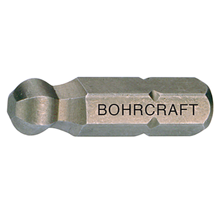 BC 1/4" Bit Inbus Kogelkop SW 2,5 x 25mm (per 100st verpakt)