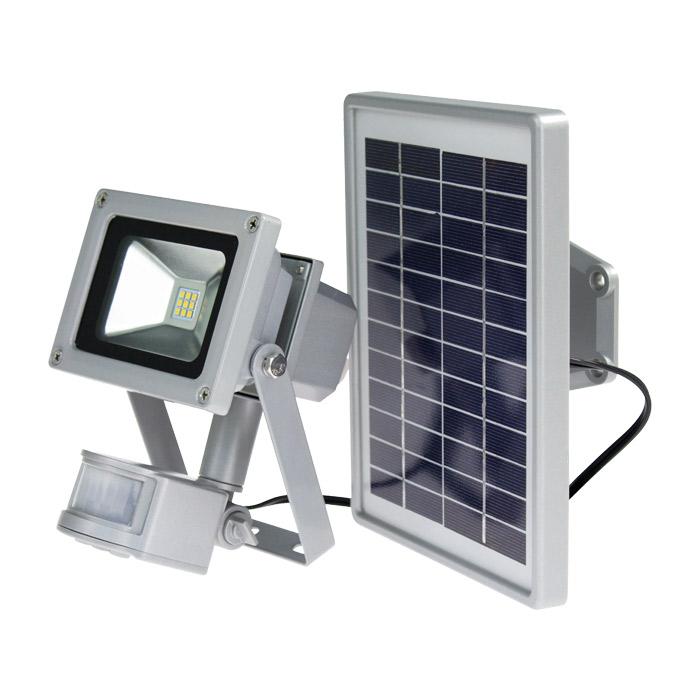 Schwabe Solarline LED Lamp IP44 10W incl. zonnepaneel en bewegingsmelder met verbindingskabel 3m