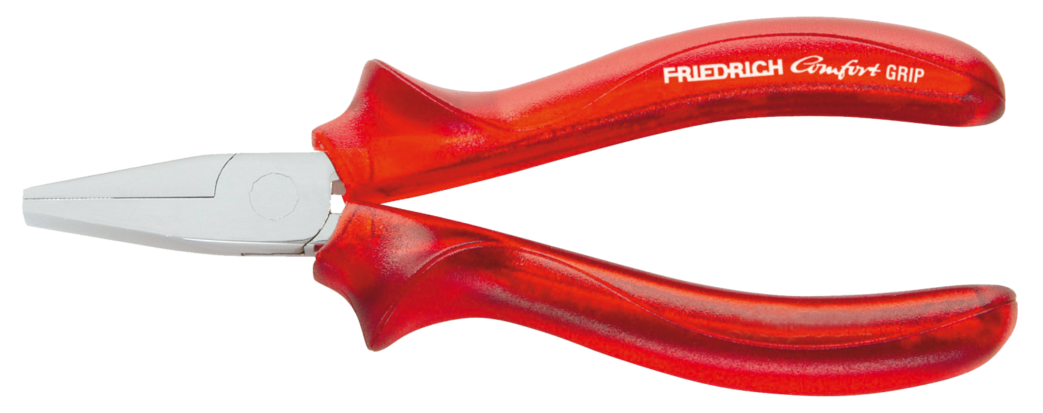 Friedrich Platbektang rood-transparant 160mm