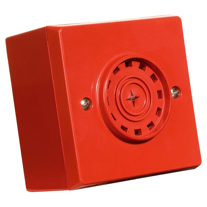 Compro Sirene Askari Compact met backbox IP21C Rood