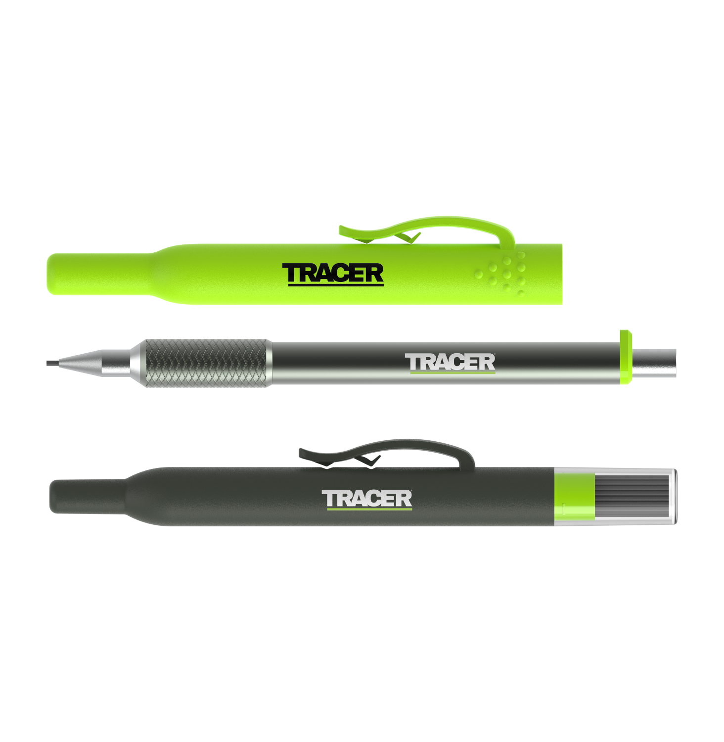 TRACER Metalen Precisie Markeerpotlood APPK1-PRO + Navulling (24 stuks)