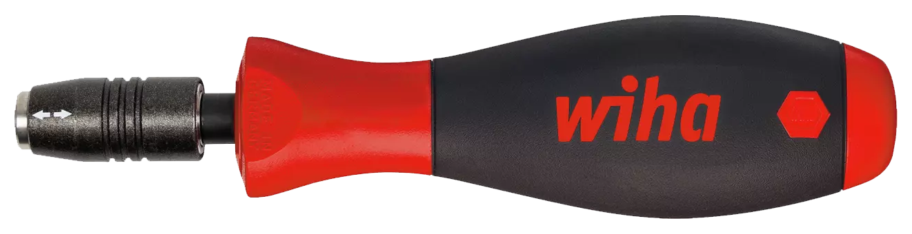 WIHA Bitschroevendraaier 1/4" SoftFinish 387 met CentroFix Bithouder