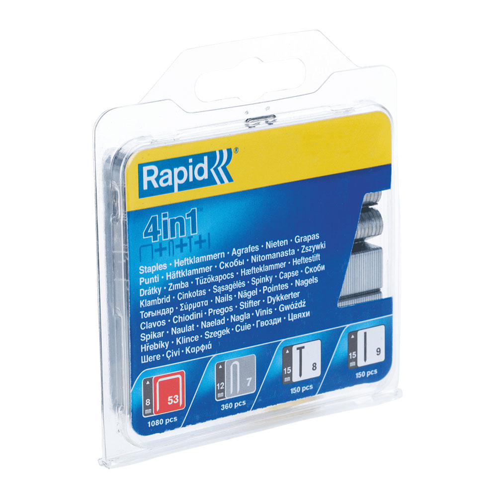 Rapid Nieten en nagels 4-in-1 Multipack Nr. 53-7-8-9