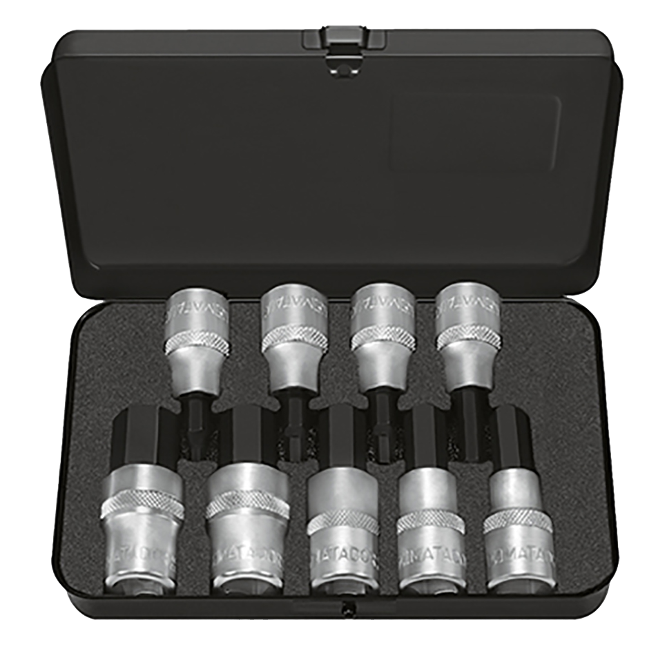 Matador 1/2" Schroevendraaierdopsleutelset Inbus 5-19mm, 9-delig
