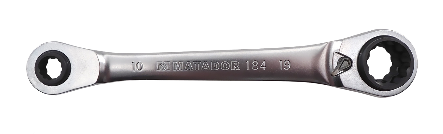 Matador Ringsleutel met Ratel 10 x 13mm, 17 x 19mm