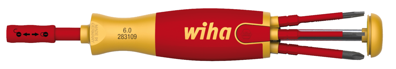WIHA Schroevendraaier met Bitmagazijn LiftUp Electric SL/PH Xeno SL/PZ 2831