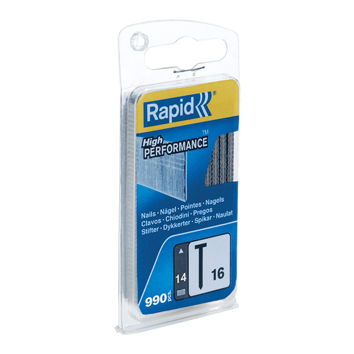 Rapid Nagels 16/14mm Gegalvaniseerd in blister (990 stuks)