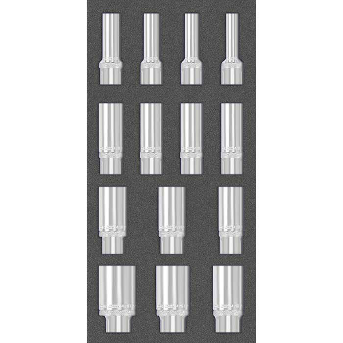 Matador MTS 1/3 Module 1/2" Doppenset lang 10-32mm, 14-delig