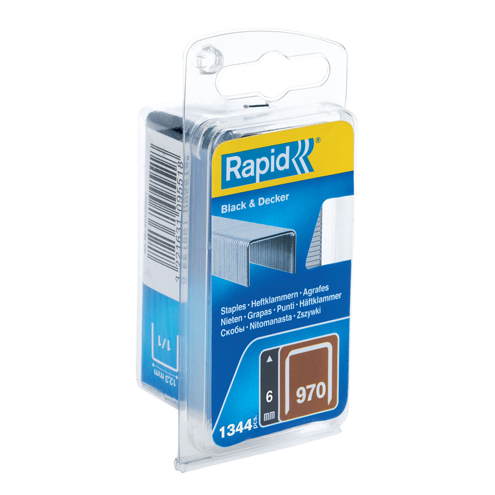 Rapid Vlakdraadnieten 970/6mm Gegalvaniseerd in blister (1340 stuks)