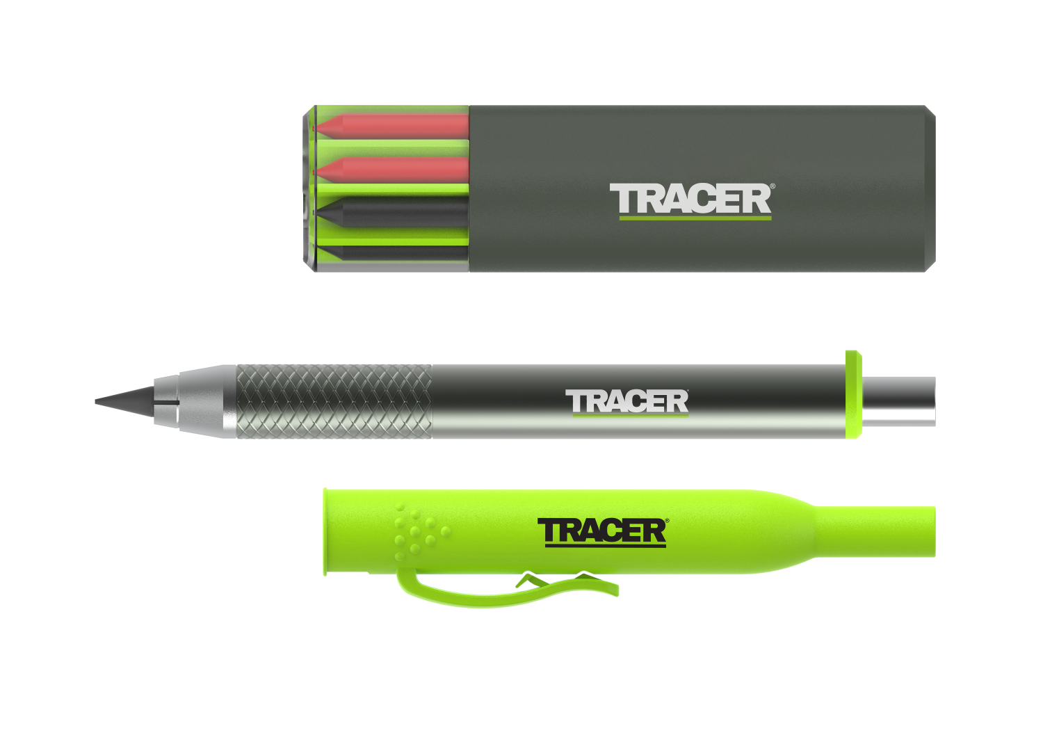 TRACER Pro TOUGH Metalen Markeerpotlood ATPK1-PRO + Navullingen