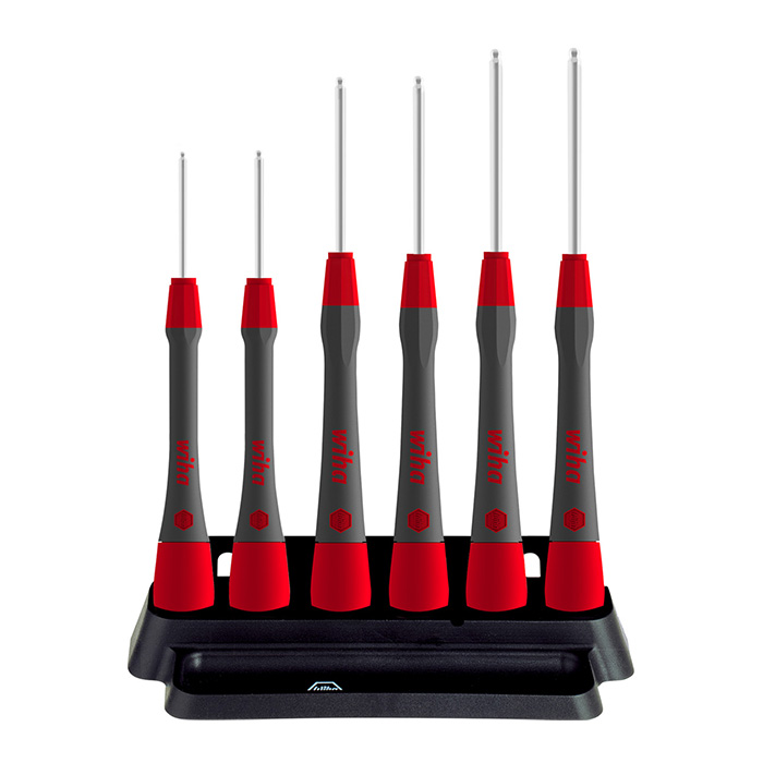 WIHA Microschroevendraaierset PicoFinish 264P Inbus Kogelkop met houder, 7-delig