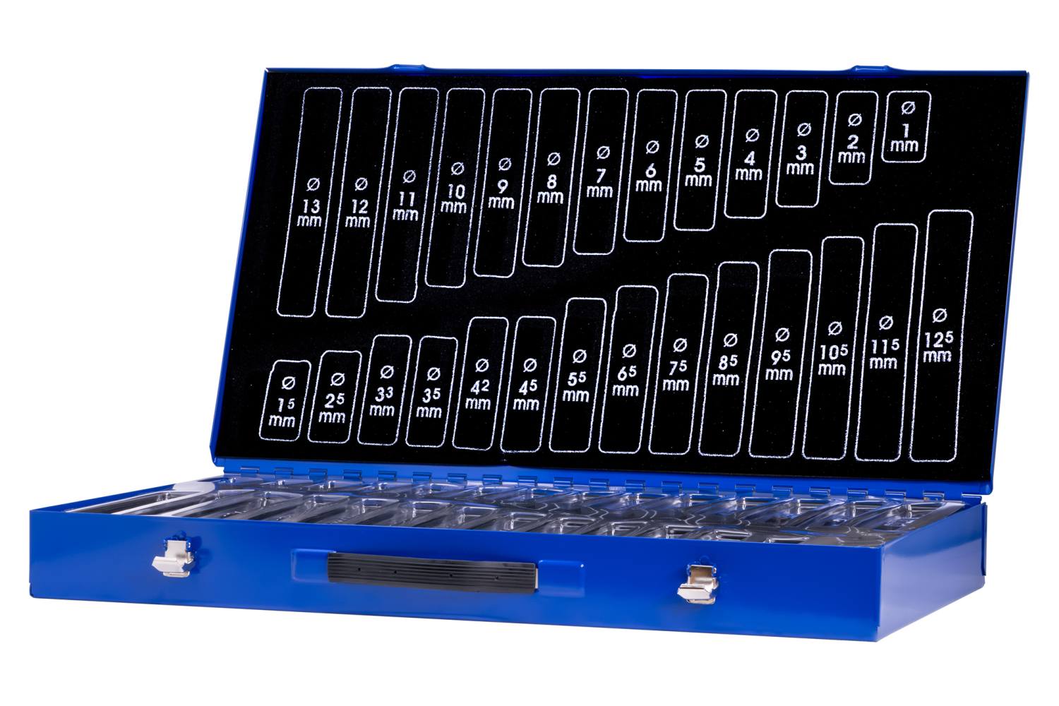 BC Metalen Cassette Spiraalboren M220 Leeg Ø 1-13mm, 220-delig