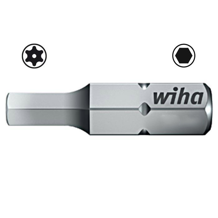 WIHA Standaard Bit 1/4" C6,3 Inbus Tamper Resistant 7013ZH 6,0x25