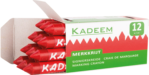 Kadeem Merkkrijt Rood (ds. 12st)