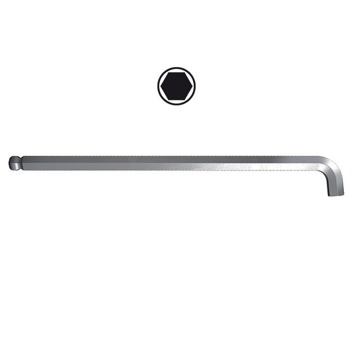 WIHA Inbussleutel Kogelkop met korte kop 369T mat verchroomd 5,0mm