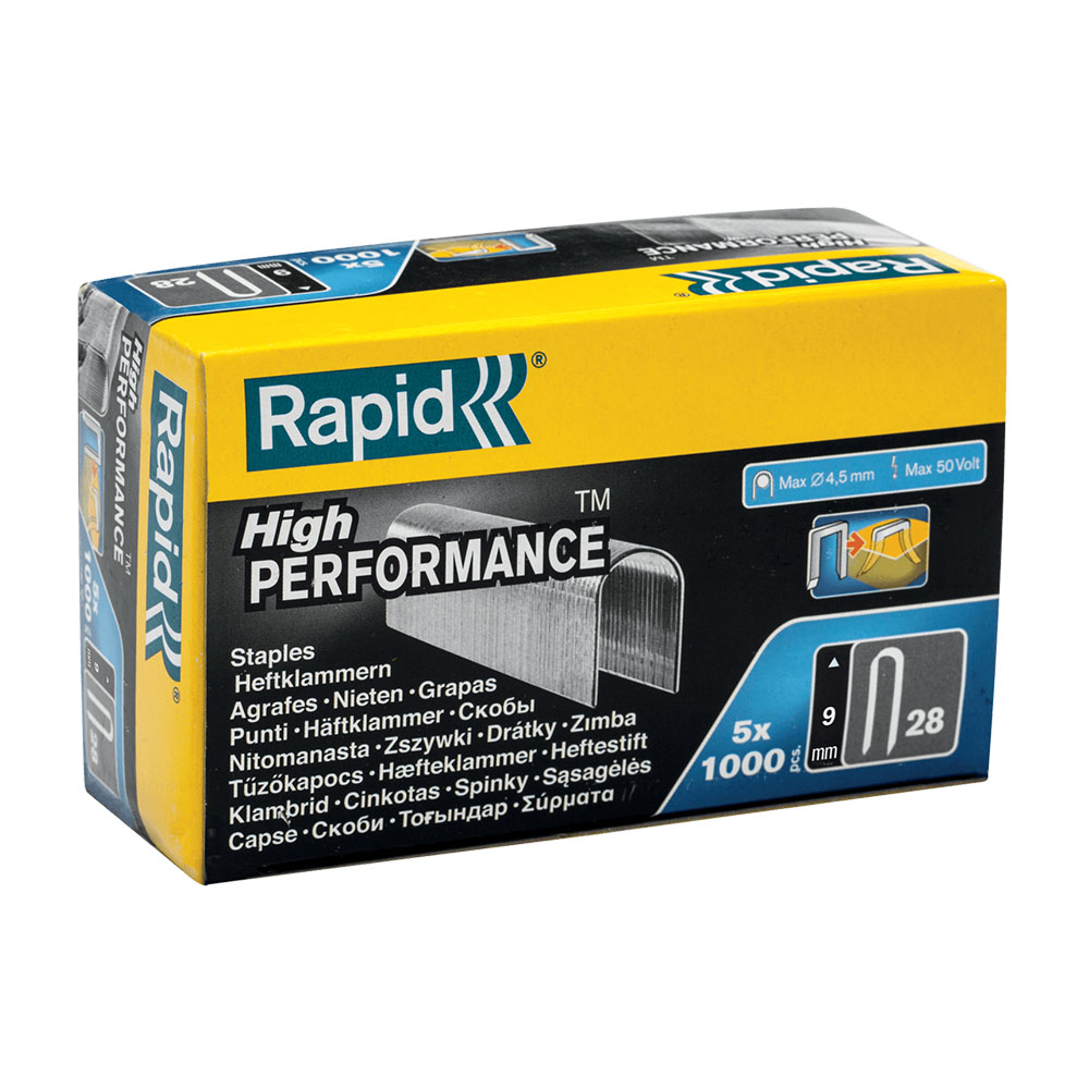 Rapid Kabelniet 28/9mm DP Gegalvaniseerd in doos (5x1000 stuks)